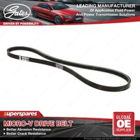Gates Power Steering Micro-V Drive Belt for Mazda Demio DJ3FS Petrol 1.3L 14-On