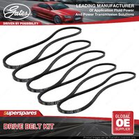 Gates A/C & Alt & Fan & P/S & V/P Drive Belt Kit for Peugeot 505 551A 2.3L