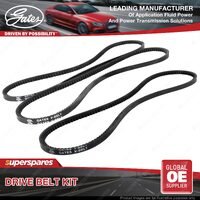 Gates A/C & Alternator Drive Belt Kit for Toyota Landcruiser FZJ105 FZJ80 J1