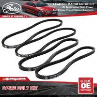 Gates A/C & Air Pump & Alt & P/S Drive Belt Kit for Mazda B-Serie Bravo UF 2.0L