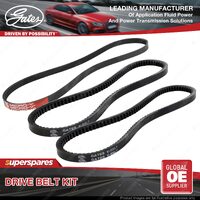 Gates P/S & A/C & Alt Drive Belt Kit for Toyota Town Ace YR39 2.0L 3YC 65KW