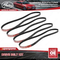 Gates A/C & Alt & P/S Drive Belt Kit for Toyota Paseo EL44 1.5L 74kW 04/91-08/95