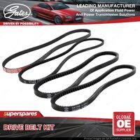 Gates A/C & Air Pump & Alt Drive Belt Kit for Toyota Cressida MX73 2.8L 100kW