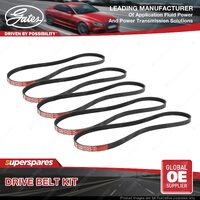 Gates A/C & Alt & P/S Drive Belt Kit for Honda Integra DC2 1.8L 09/93-04/96