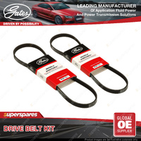 Gates Alt & A/C Micro-V Stretch Fit Belt Kit for Chevrolet Silverado 1500 6.2L