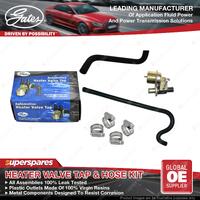 Gates Heater Valve Tap & Hose Kit for Holden Commodore Calais VN 5.0L 165kW