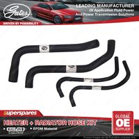 Gates Heater + Radiator Hose Kit for FPV F6 Force Typhoon BA BF 4.0L 270kW 04-08