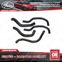 Gates Heater + Radiator Hose Kit for Toyota Corolla Sprinter AE101 1.6L 4AFE