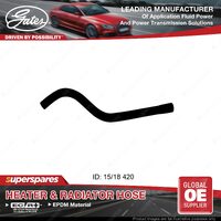 Gates Molded Heater Hose for Holden Camira JD Wagon 1.8L 02/1986-03/1987