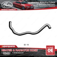 Gates Heater Hose for Mazda 929 HE HD Sedan JEZE Pipe 2 to thermostat