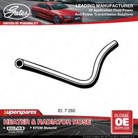 Gates Heater Hose Length 260mm for Mazda B-Serie Bravo UF G6 2.5 2.6L 1991-1999