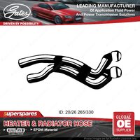 Gates Heater Hose for Holden Astra AH Z18 XER 1.8L 103KW 04/2007-03/2010