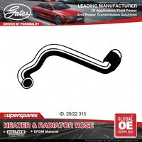 Gates Heater Hose for Holden Astra TS X18XE1 Z18XE 1.8L 85KW 90KW 315mm