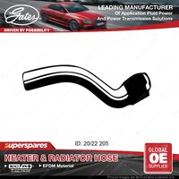 Gates Outlet Heater Hose for Holden Astra TS X18 XE1 Z18XE 1.8L 205mm