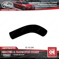 Gates Upper Radiator Hose for Nissan Patrol G60 3.9L 4.0L 240mm 1976-1980