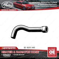 Gates Lower Radiator Curved Hose for Jaguar XJ 4.2L 151KW 09/79-12/87