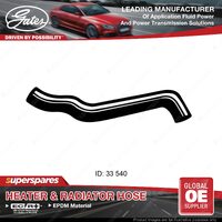 Gates Upper Radiator Hose for Toyota Hiace Regius LH 10 11 12 16 17 18 112 89-98