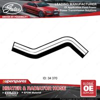 Gates Upper Radiator Hose Length 370mm for Hyundai Sonata Y-3 2.0L 1993-1998