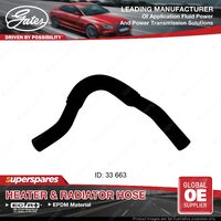 Gates Upper Radiator Hose Length 663mm for Mitsubishi ASX XA XB XC 4B11 2.0L
