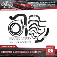 Gates Radiator + Heater Hose Kit for Holden Commodore VL RB30E RB30ET 3.0L 86-88