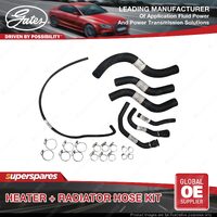 Gates Radiator + Heater Hose Kit for Holden Crewman One Tonner VZ Statesman WM