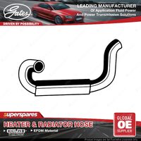 Gates Heater Hose for Daihatsu Charade G202 1.0L 3 Cyl CB 1993-1996