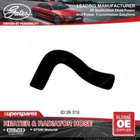 Gates Upper Radiator Hose for Nissan Datsun 1200 B110 1.2L A12 1970-74