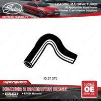 Gates Upper Radiator Hose for Nissan Datsun Sunny B210 B310 A12 A14 1.2L 1.4L