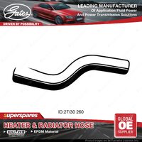 Gates Upper Radiator Hose for Toyota Corolla EE90 1.3L 2E 55KW 1987-1992