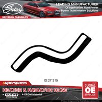 Gates Upper Radiator Hose for Toyota Corolla EE80 1.3L 2E 55KW 60KW 1983-1988