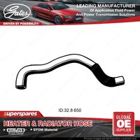 Gates Upper Radiator Hose for Nissan Datsun Bluebird U11 2.0L CA20E 1984-90