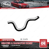 Gates Molded Heater Hose Length 475mm for Toyota Corolla ZZE122 1ZZFE 1.8L