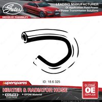 Gates Heater Hose for Ford Fpv Falcon FGX 2.0L 4.0L 325mm 2008-ON