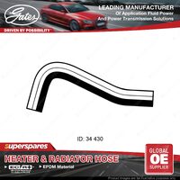 Gates Radiator Hose for Nissan 720 720 2.2L Z22 71KW 430mm 1983-1986