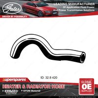 Gates Radiator Curved Hose Length 420mm for Nissan X-Trail T31 QR25DE 2.5L