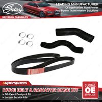Gates Drive Belt & Radiator Hose Kit for Toyota Landcruiser J2 VDJ200 4.5L
