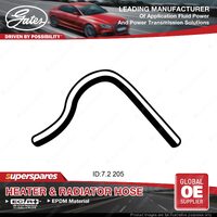 Gates Heater Hose for Ford Laser KJ II 1.6L B6 Water by-pass hose Length 205mm