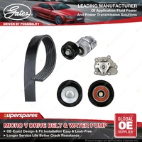 Gates Alt Drive Belt Kit + Water Pump for Kia Sorento XM Sportage SL 2.0L 2.4L