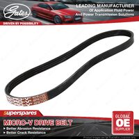 Gates Alternator Micro-V Drive Belt for Fiat Punto 188 1.2L FWD Petrol With A/C
