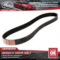 Gates Alternator Micro-V Drive Belt for Peugeot 206 2AWJYE JZT 2CWJYE JZT 98-04