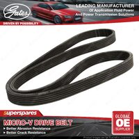 Gates Alt Micro-V Drive Belt for BMW 3 Series 320d 330d E90 E91 E92 E93 w/o EPS
