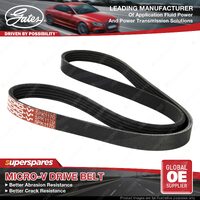 Gates Alternator Micro-V Drive Belt for Fiat Punto 188 1.2L 44kW FWD Petrol LHD