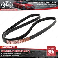 Gates Alternator Micro-V Drive Belt for Toyota Duet M101AS 1.3L 81kW FWD Petrol