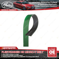 Gates Fan HD FleetRunner Micro-V Drive Belt for Western Star 4964FX 14.9L 04-12