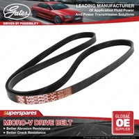 Gates A/C Micro-V Drive Belt for Bentley Bentayga 4V1 6.0L 447KW DDBB 2015-On