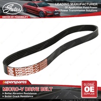 Gates Power Steering Pump Micro-V Drive Belt for Ford Fiesta WS 1.6L 74KW 05-08