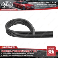 Gates S/C Micro-V Drive Belt for Jaguar XF X250 4.2L 306KW SV8TS 2008-2015