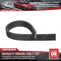 Gates S/C Micro-V Drive Belt for Land Rover Range Rover Velar L560 3.0L 18-19