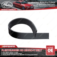 Gates FleetRunner Micro-V Belt 2870mm for Mercedes Benz Actros Mp2 Mp3 11.9L
