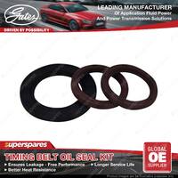 Gates Timing Belt Oil Seal Kit for Peugeot 206 307 TU5JP4 1.6L 80KW